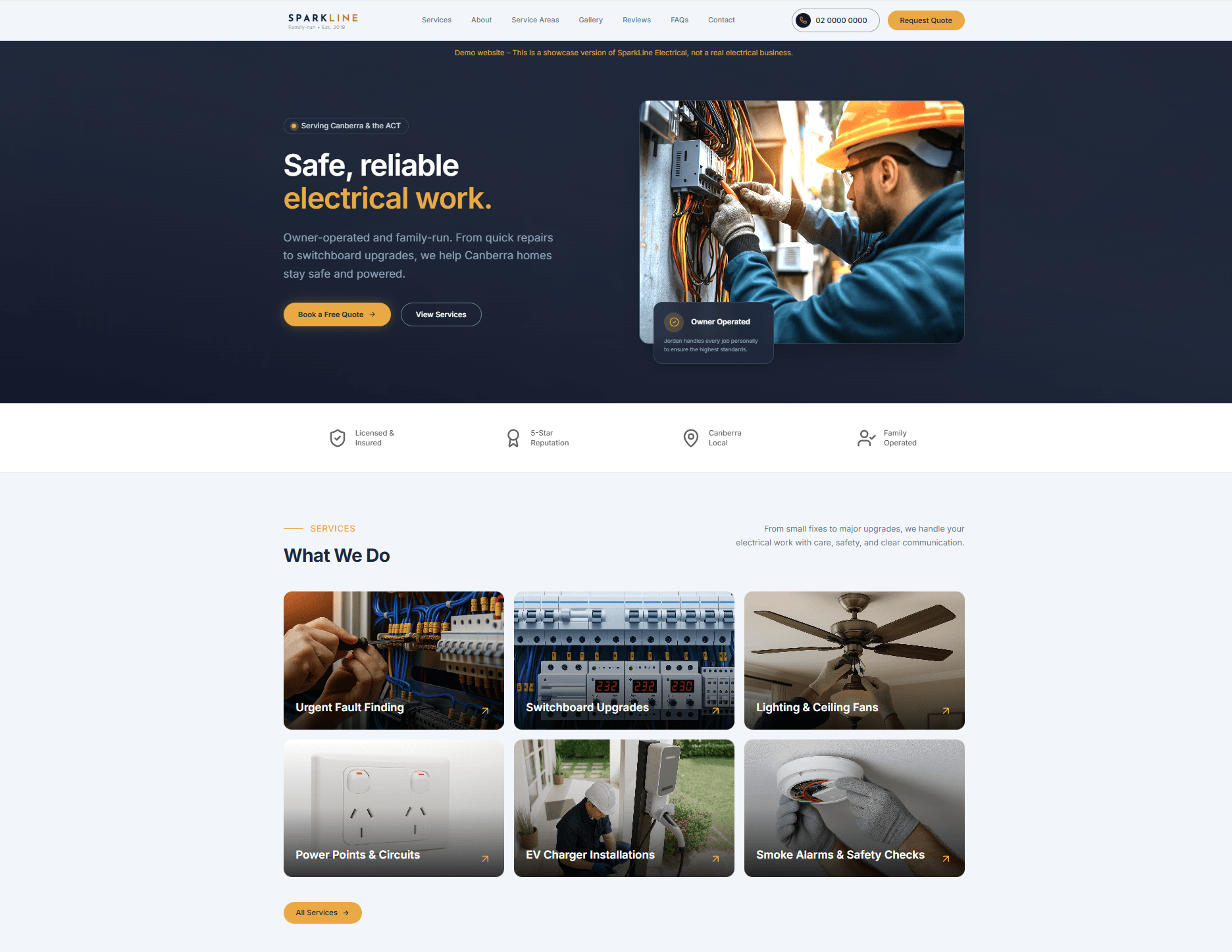 SparkLine Electrical screenshot